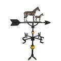 Gardengear 300 Series 32 In Deluxe Swedish Iron Mare  Colt Weathervane GA804992